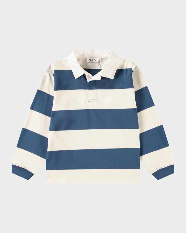 Boy's Relz Long-Sleeve Polo Shirt, Size 8-12